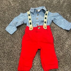 Holiday suspenders set